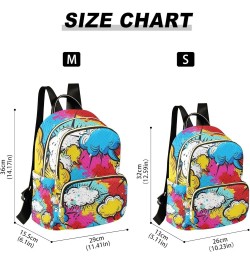 Mini Backpack Purse for Women, Colored Clouds Travel Bag Casual Daypack Shoulder Bag Medium $18.87 Backpacks