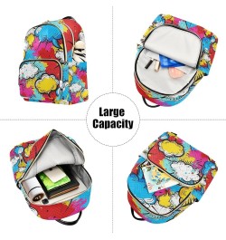 Mini Backpack Purse for Women, Colored Clouds Travel Bag Casual Daypack Shoulder Bag Medium $18.87 Backpacks