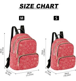 Valentine's Day with Heart Casual Fashion Polyester Travel Rucksack Shoulder Bag Color Small $18.50 Backpacks