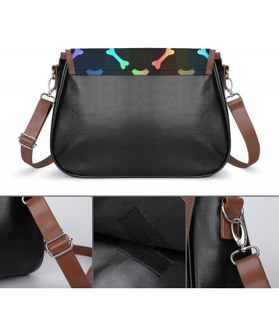 Aquarium Scene with Axolotl & Sea Weed Women Leather Expandable Travel Crossbody Adjustable Strap Style-18 $19.35 Crossbody Bags