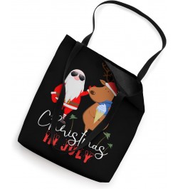 Christmas in July Tee Funny Santa Reindeer Summer Vacation Tote Bag $9.44 Totes