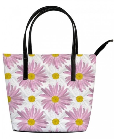 Large Tote Bags Handbags Lemon Lemonade Women's Shoulder Bags Casual Shopping Bags Purses Beautiful Daisy Flower $25.19 Totes