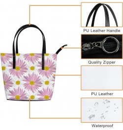 Large Tote Bags Handbags Lemon Lemonade Women's Shoulder Bags Casual Shopping Bags Purses Beautiful Daisy Flower $25.19 Totes