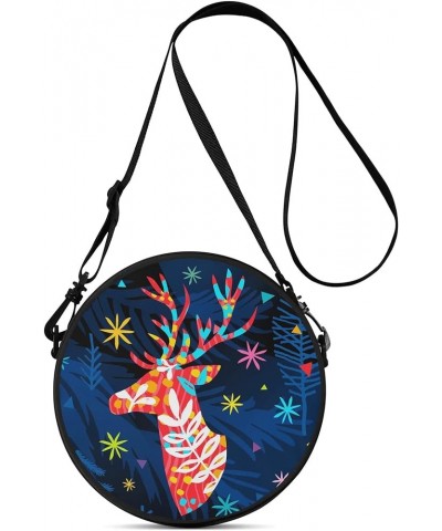 Personalized Mini Circular Christmas Handbags Design 19 $20.05 Satchels