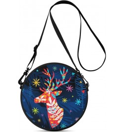 Personalized Mini Circular Christmas Handbags Design 19 $20.05 Satchels