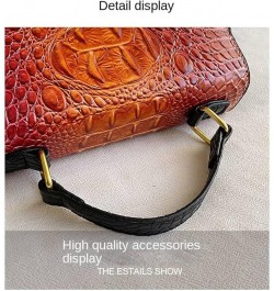 New Luxury Handbag For Women Crocodile Pattern Leather Shoulder Crossbody Bags Trend Designer Tote Bag Brown $16.04 Crossbody...