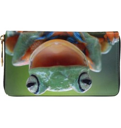 Tree Frog Leather Wallet Long Clutch Purse Fashion Wristlet Handbag For Women And Men $24.58 Wristlets