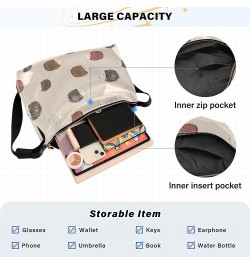 Beige Cute Hedgehogs Soft PU Leather Hobo Bags Large Leather Purse Colorful Animal Print Purse Women Bag Beige Cute Hedgehogs...