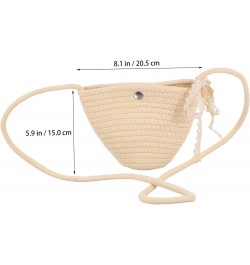 Woven Bag Shoulder Bag Cross Body Bag for Woman Cross Body Purse Handbags Crossbody Bag Pastoral Style Beach Bag Pastoral Sty...