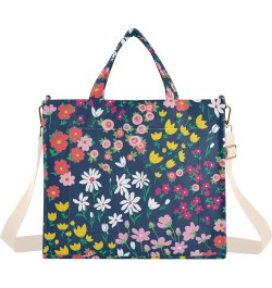 Summer Vibrant Floral Women's Tote Handbags Top Handle Satchel Shoulder Bag Crossbody Bag for Office Travel M $12.60 Totes