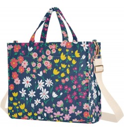 Summer Vibrant Floral Women's Tote Handbags Top Handle Satchel Shoulder Bag Crossbody Bag for Office Travel M $12.60 Totes