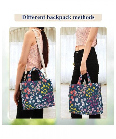 Summer Vibrant Floral Women's Tote Handbags Top Handle Satchel Shoulder Bag Crossbody Bag for Office Travel M $12.60 Totes