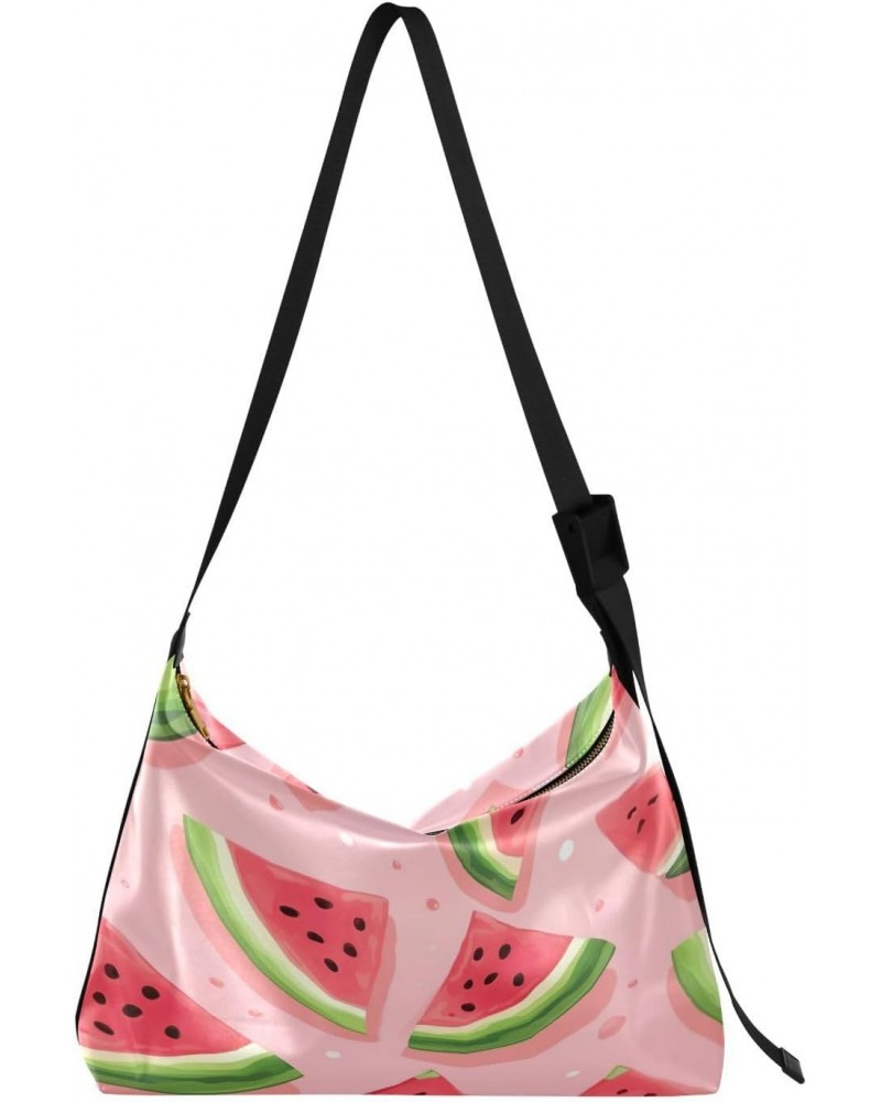 Delicious Watermelon Shoulder Bag Purse for Women,Large Leather Handbag Crossbody Bags Adjustable Straps Tote Bag Hobo Bags70...