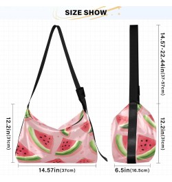 Delicious Watermelon Shoulder Bag Purse for Women,Large Leather Handbag Crossbody Bags Adjustable Straps Tote Bag Hobo Bags70...