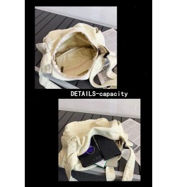 Women's Canvas Crossbody Bag Shoulder Bag Shopping Bag Casual Hobo Bag Black $12.18 Hobo Bags