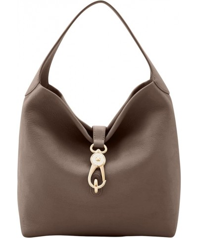 Handbag, Belvedere Logo Lock Shoulder Bag Taupe $73.44 Shoulder Bags