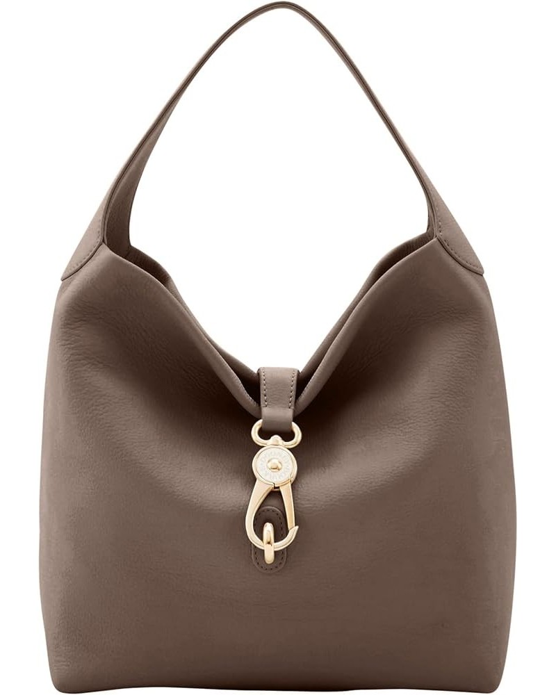 Handbag, Belvedere Logo Lock Shoulder Bag Taupe $73.44 Shoulder Bags