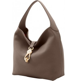 Handbag, Belvedere Logo Lock Shoulder Bag Taupe $73.44 Shoulder Bags