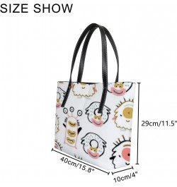 Fashionable women's handbag tote bag, Cute Monsters Charactersprinted shoulder bag is light and durable $18.86 Shoulder Bags