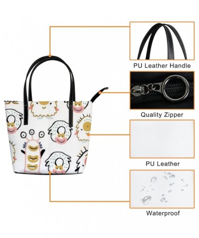 Fashionable women's handbag tote bag, Cute Monsters Charactersprinted shoulder bag is light and durable $18.86 Shoulder Bags