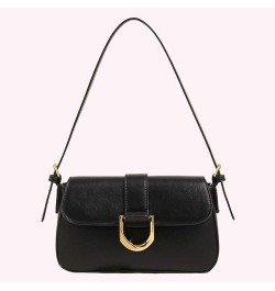 Fashion Handbag PU Leather Casual Shoulder Purse Adjustable Strap Shopping Dating Bag Everyday Bag for Women and Girls Black ...