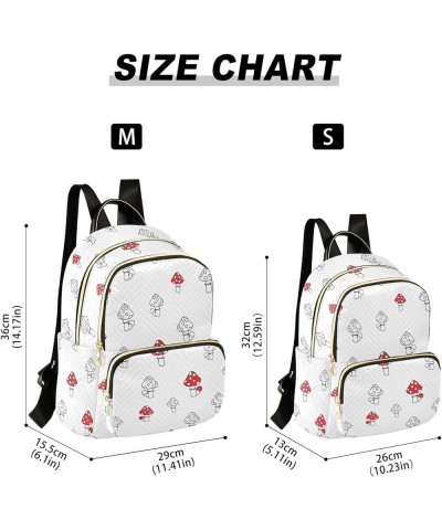 Travel Backpack Purse for Women Fashion Anti-theft Work Casual Mushroom Pattern 1 Daypack Shoulder Bag Medium Size Medium $20...