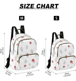 Travel Backpack Purse for Women Fashion Anti-theft Work Casual Mushroom Pattern 1 Daypack Shoulder Bag Medium Size Medium $20...