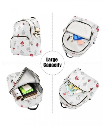 Travel Backpack Purse for Women Fashion Anti-theft Work Casual Mushroom Pattern 1 Daypack Shoulder Bag Medium Size Medium $20...