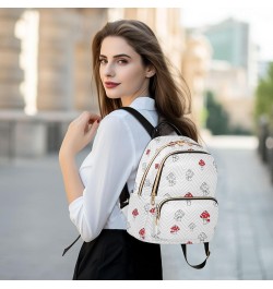 Travel Backpack Purse for Women Fashion Anti-theft Work Casual Mushroom Pattern 1 Daypack Shoulder Bag Medium Size Medium $20...