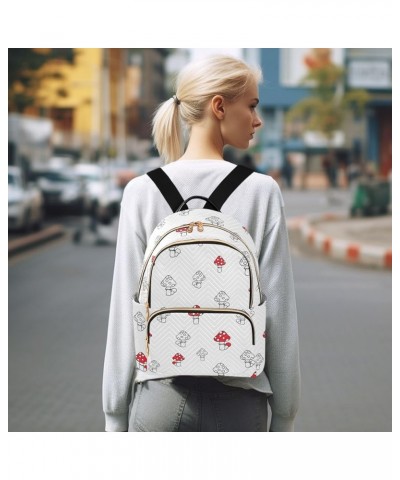 Travel Backpack Purse for Women Fashion Anti-theft Work Casual Mushroom Pattern 1 Daypack Shoulder Bag Medium Size Medium $20...