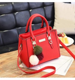 Messenger Bag Large Capacity Handbag Fashion Womens Bag Leather Handmade (Dark Gray, One Size) Red One Size $14.29 Shoulder Bags