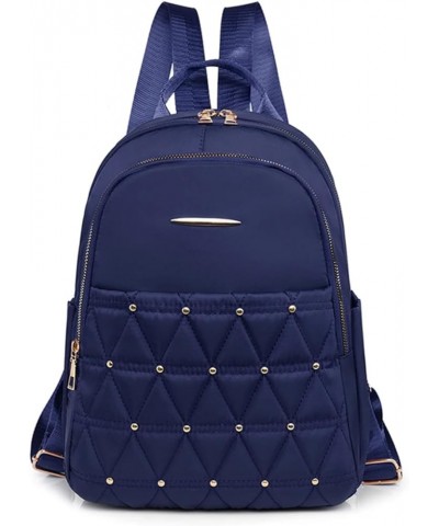 2023 Oxford Backpack for Women with Large Capacity and Diamond Rivet Design (Khaki) Blue $22.18 Backpacks