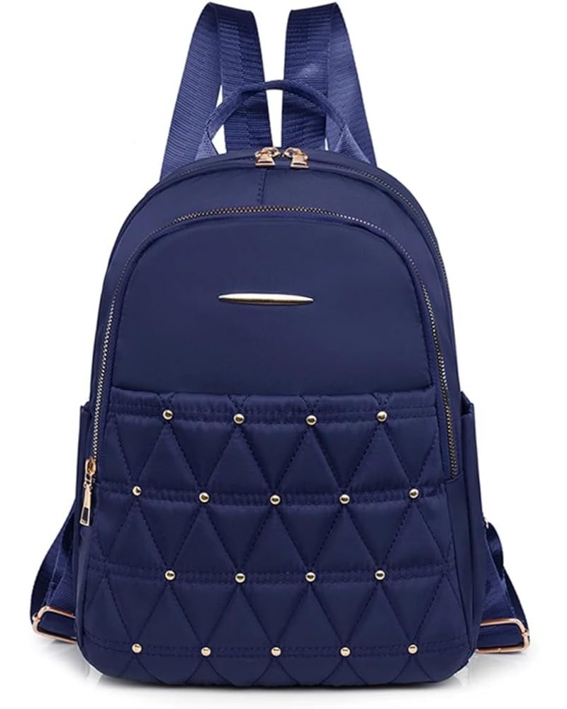 2023 Oxford Backpack for Women with Large Capacity and Diamond Rivet Design (Khaki) Blue $22.18 Backpacks