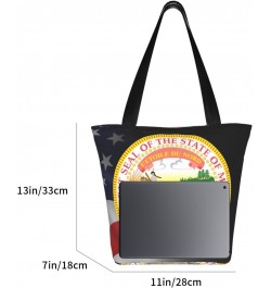 State Seal Of Minnesota Fashion Shoulder Bag Large Capacity For Man Or Woman $18.01 Totes