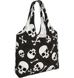 Halloween Ghosts Single Shoulder Commuter Canvas Tote Bags For Women And Men Halloween Skulls8 $11.21 Totes