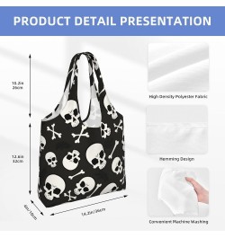 Halloween Ghosts Single Shoulder Commuter Canvas Tote Bags For Women And Men Halloween Skulls8 $11.21 Totes