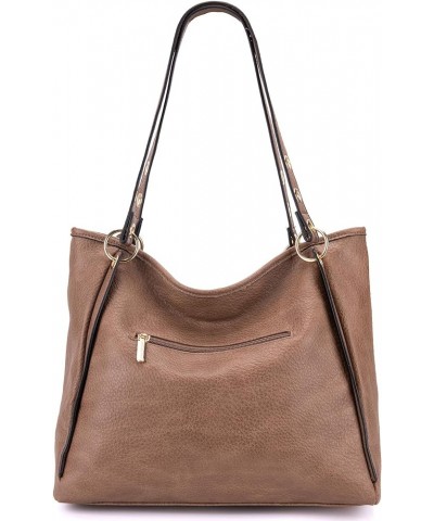 Hobo Bags for Women Top Handle Satchel Shoulder Purse Bucket Handbag Large-khaki $25.77 Satchels