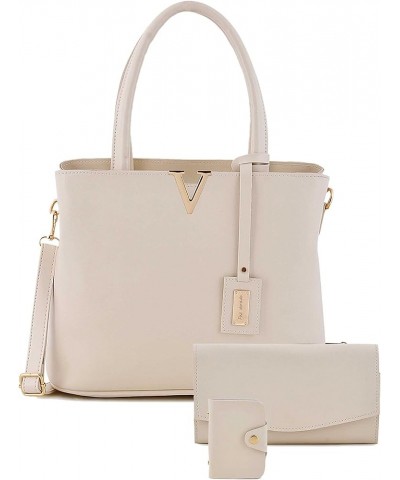 Leatherette (Pu) Combo Shoulder Bag Casual Hand Bag For Women White $22.47 Handbags