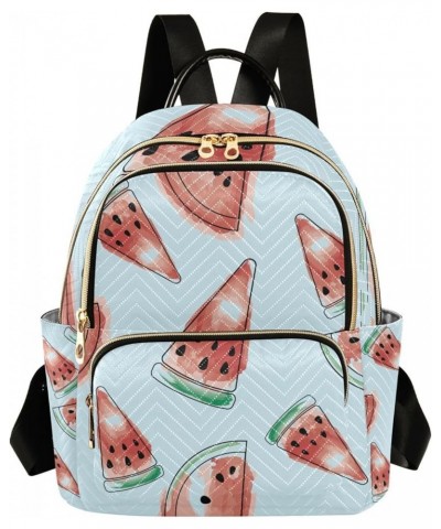 Women Backpack Watercolor Watermelon Anti-Theft Travel Backpack with Luggage Belt Lightweight Handbag Lady Purse Roomy Double...