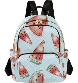 Women Backpack Watercolor Watermelon Anti-Theft Travel Backpack with Luggage Belt Lightweight Handbag Lady Purse Roomy Double...