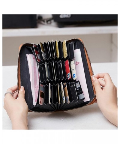 PU Leather Zip Around Wallet Clutch RFID Blocking Zipper Purse Cards Notes Coins Wallet (Color : Wine red) Wine red $12.80 Wa...