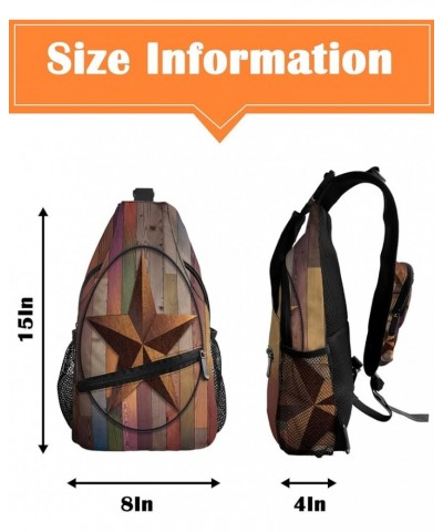 Sling Bag Crossbody Bag for Women Men Leopard Print Animal Skin Waterproof Hiking Backpack Lightweight Chest Shoulder Bag Day...