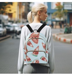 Women Backpack Watercolor Watermelon Anti-Theft Travel Backpack with Luggage Belt Lightweight Handbag Lady Purse Roomy Double...