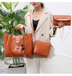 PU Leather Tote Hobo for Women Shoulder Crossbody Bags 3pcs Satchel Clutches Wallets with Tassels Yellow $23.35 Totes