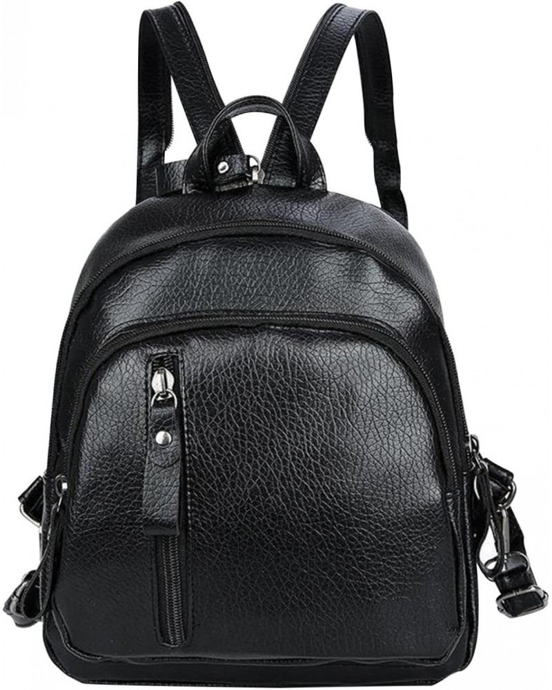 Mini Leather Backpack for Women 4 in 1 to Carry Convertible Backpack Shoulder Handbag Crossbody Bag $8.95 Backpacks