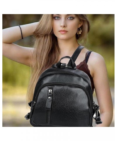 Mini Leather Backpack for Women 4 in 1 to Carry Convertible Backpack Shoulder Handbag Crossbody Bag $8.95 Backpacks