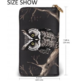 Late Night OwlWomen'S Zipped Wallet With Multiple Card Slots. With Zipped Coin Pocket. $20.44 Wallets