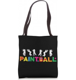 Paintball Player Team Colorful Paintball Splatter Paintball Tote Bag $9.56 Totes