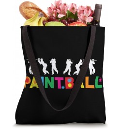 Paintball Player Team Colorful Paintball Splatter Paintball Tote Bag $9.56 Totes