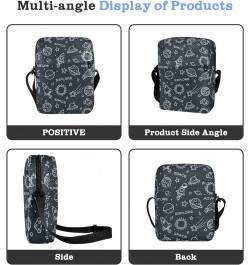 Unisex Crossbody Bag, Camouflage Army with Dinosaurs Durable Sling Side Shoulder bags for men women, One Size Space Planet Ro...